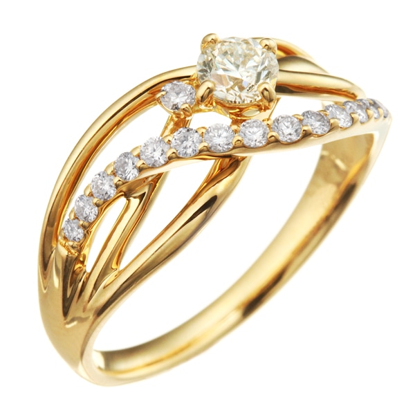 K18�C�G���[�S�[���h�Ӓ菑�t�_�C�������h�����O(0.23�J���b�g)