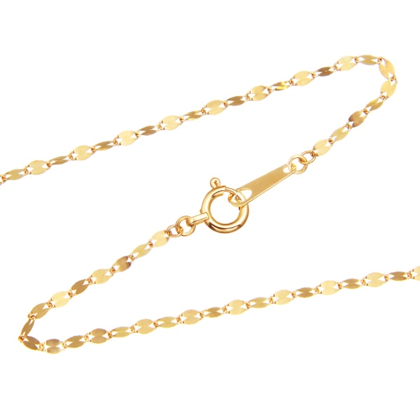 K18�C�G���[�S�[���h�����O�l�b�N���X�i80cm�j