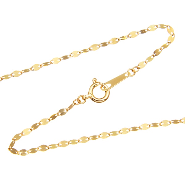 K18�C�G���[�S�[���h�����O�l�b�N���X�i60cm�j