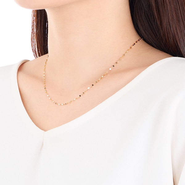 K18�C�G���[�S�[���h�l�b�N���X�i40cm�j