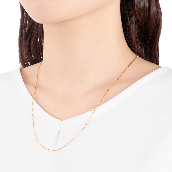 K18�C�G���[�S�[���h�l�b�N���X�i50cm�j