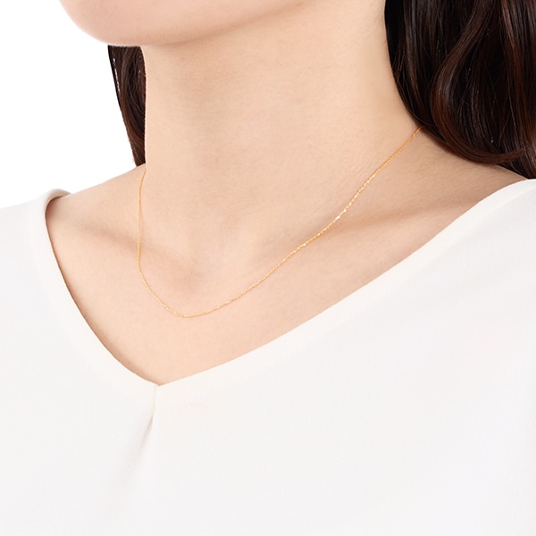 K18�C�G���[�S�[���h�l�b�N���X�i40cm�j