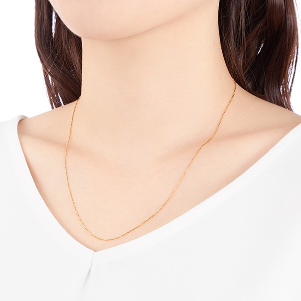 K18�C�G���[�S�[���h�l�b�N���X�i45cm�j