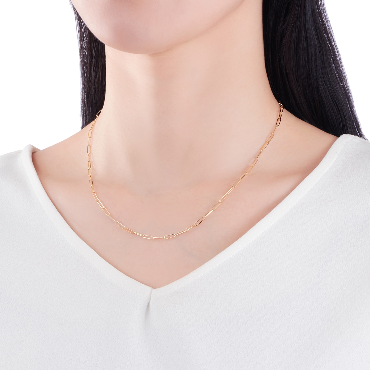 K18�C�G���[�S�[���h�l�b�N���X�i45cm�j