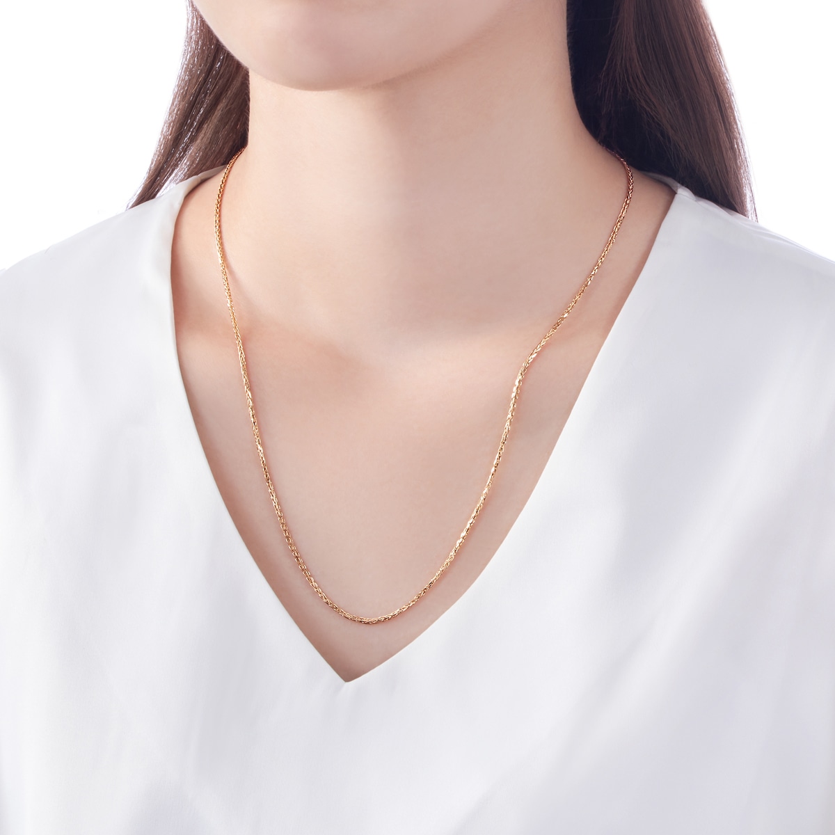 K18�C�G���[�S�[���h�l�b�N���X�i50cm�j