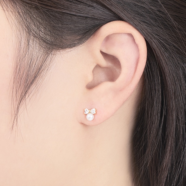 K18�C�G���[�S�[���h�W���p�[���s�A�X�i4mm)