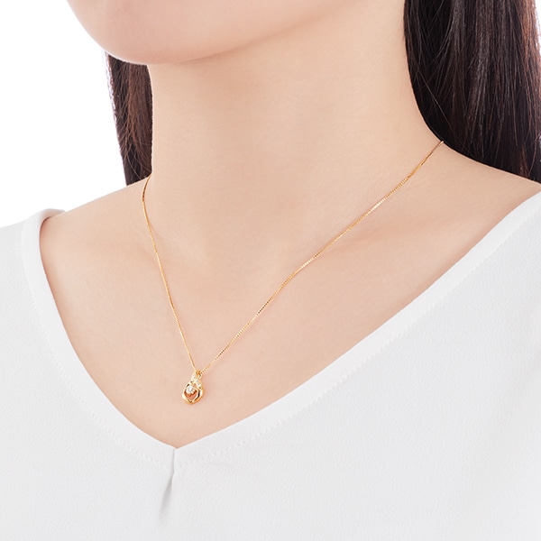 K18�C�G���[�S�[���h�Ӓ菑�t�_�C�������h�l�b�N���X�i0.15�J���b�g�j