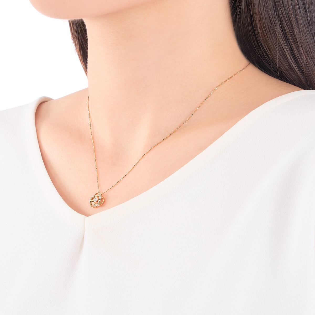 K18�C�G���[�S�[���h�Ӓ菑�t�_�C�������h�l�b�N���X�i0.1�J���b�g�j