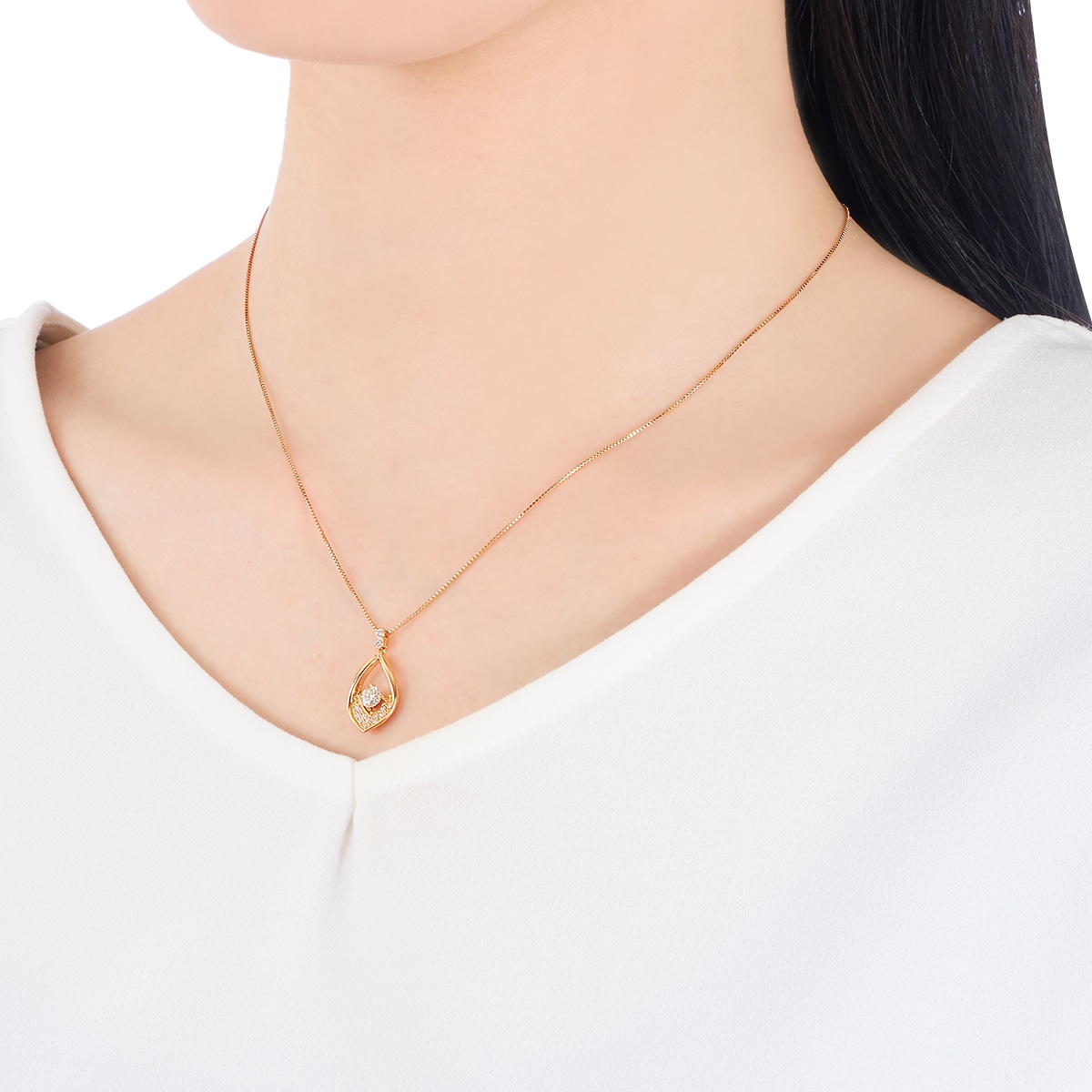 K18�C�G���[�S�[���h�Ӓ菑�t�_�C�������h�l�b�N���X�i0.3�J���b�g�j