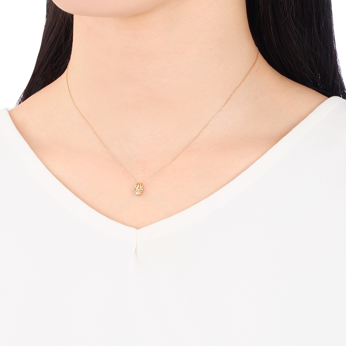 K18�C�G���[�S�[���h�Ӓ菑�t�_�C�������h�l�b�N���X�i0.15�J���b�g�j