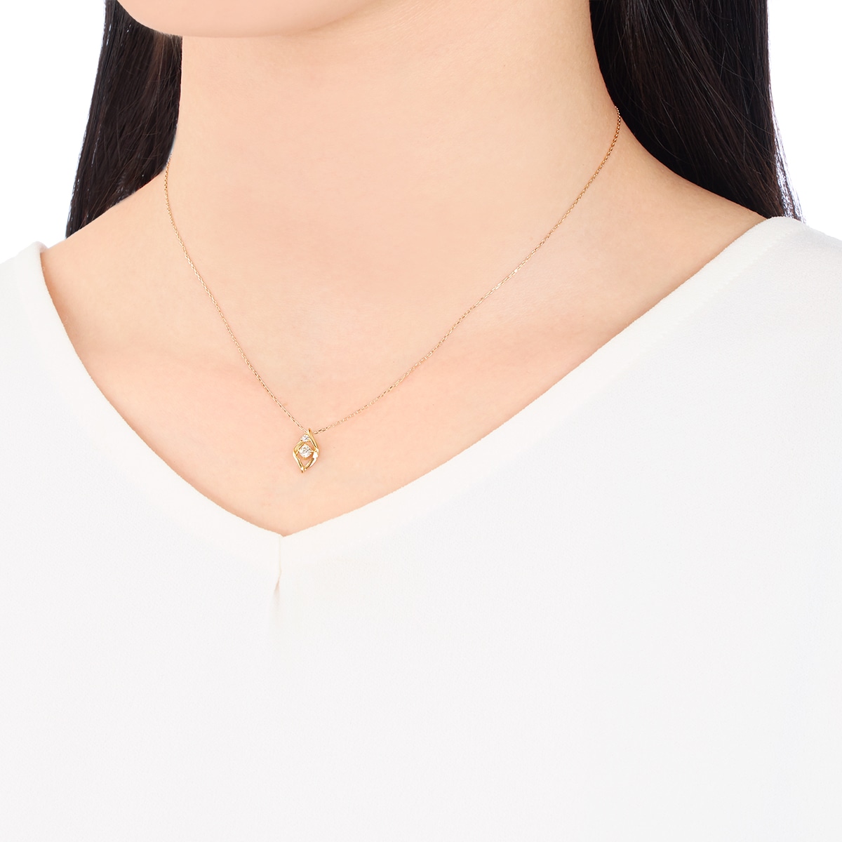 K18�C�G���[�S�[���h�Ӓ菑�t�_�C�������h�l�b�N���X�i0.09�J���b�g�j