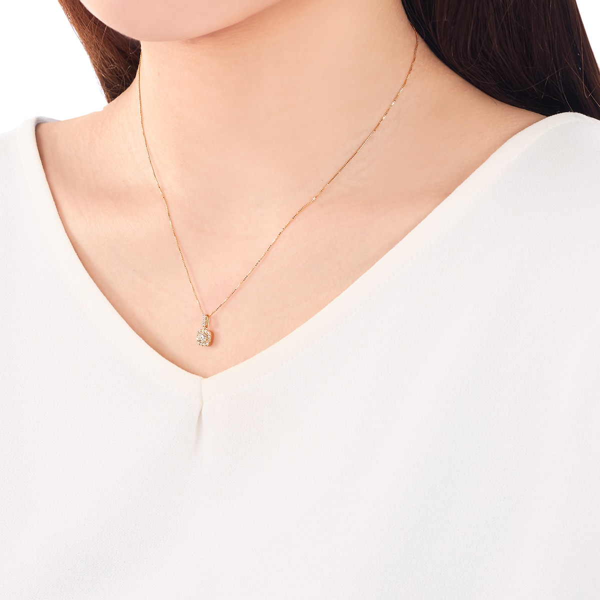 K18�C�G���[�S�[���h�Ӓ菑�t�_�C�������h�l�b�N���X�i0.15�J���b�g�j