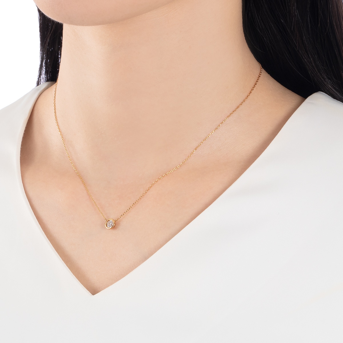 K18�C�G���[�S�[���h�Ӓ菑�t�_�C�������h�l�b�N���X�i0.3�J���b�g�j