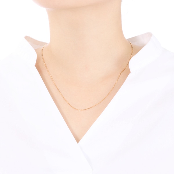 K18�C�G���[�S�[���h�l�b�N���X�i45cm�j