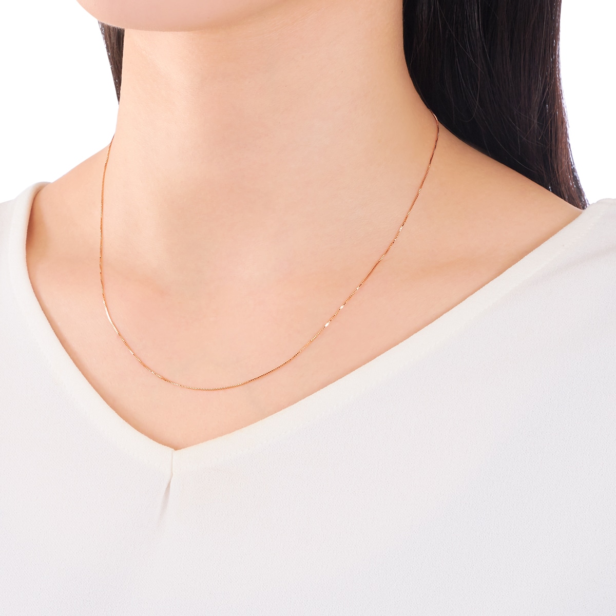 K18�s���N�S�[���h�l�b�N���X�i45cm�j