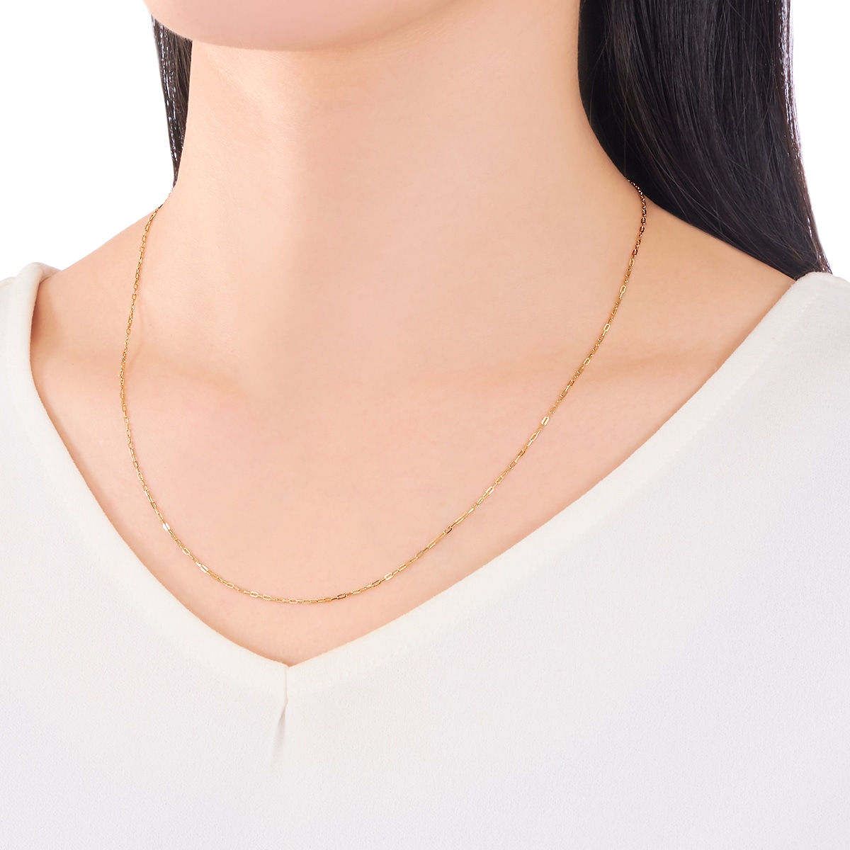 K18�C�G���[�S�[���h�l�b�N���X�i50cm�j