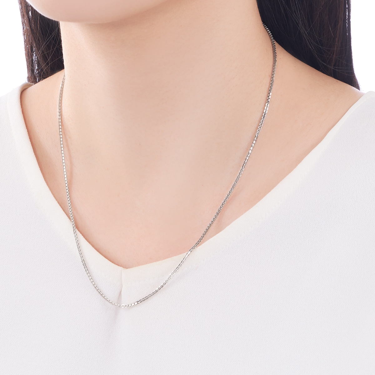 K18�z���C�g�S�[���h�l�b�N���X�i45cm�j