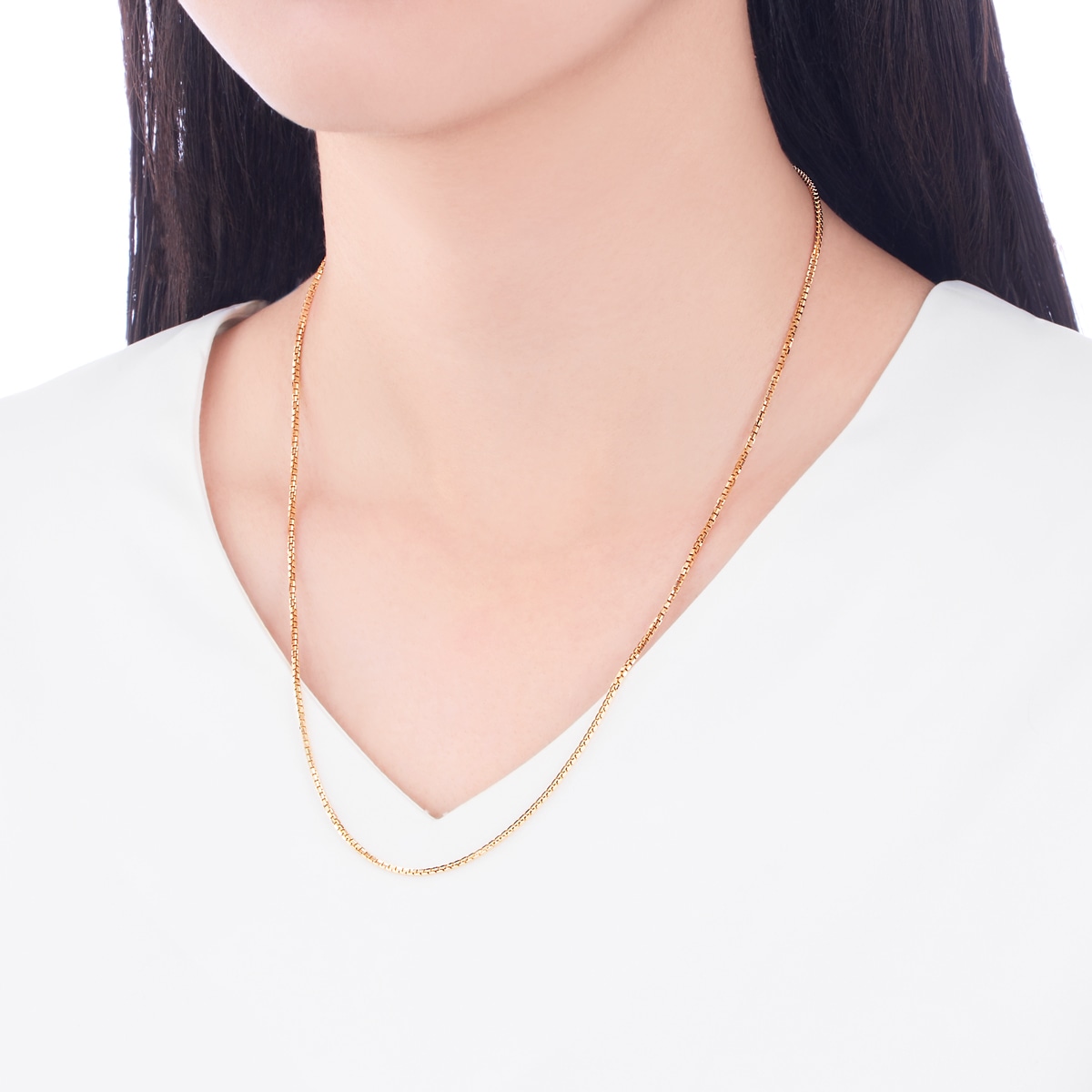 K18�C�G���[�S�[���h�l�b�N���X�i50cm�j