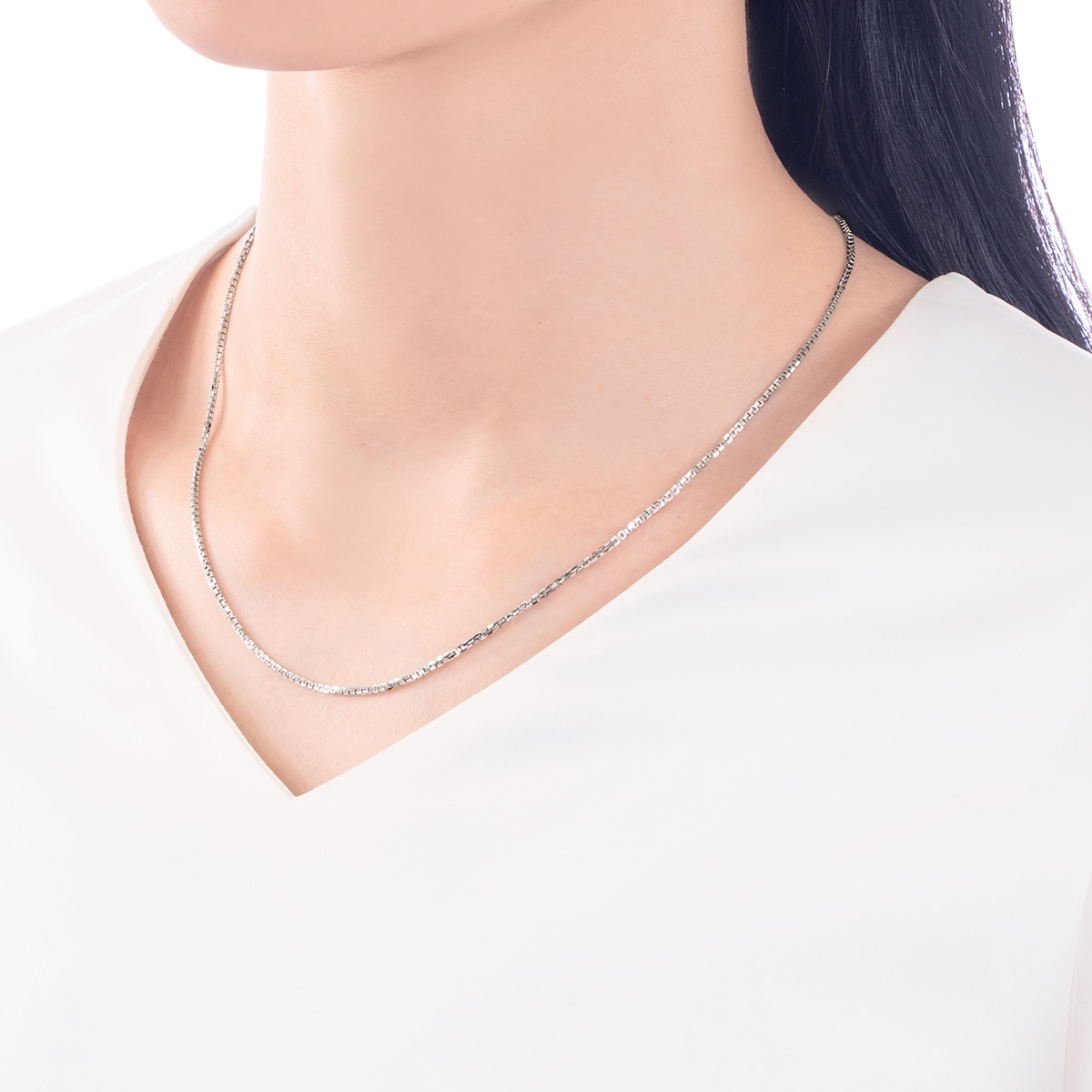 K18�z���C�g�S�[���h�l�b�N���X�i50cm�j