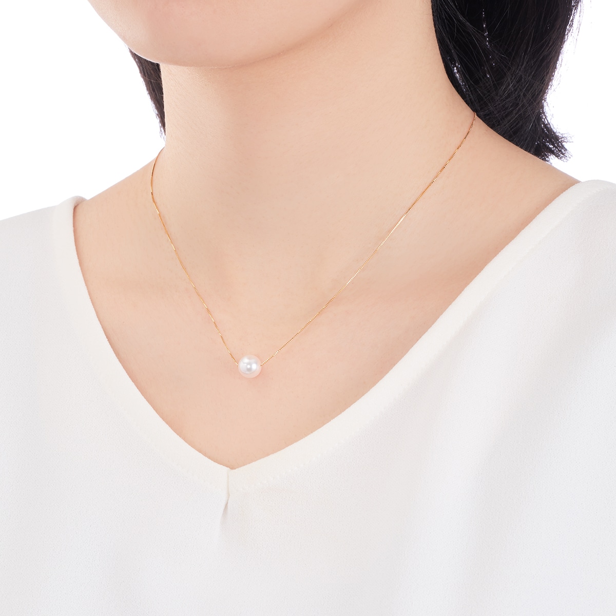 K18�C�G���[�S�[���h�A�R���^��l�b�N���X�i7.5mm�j