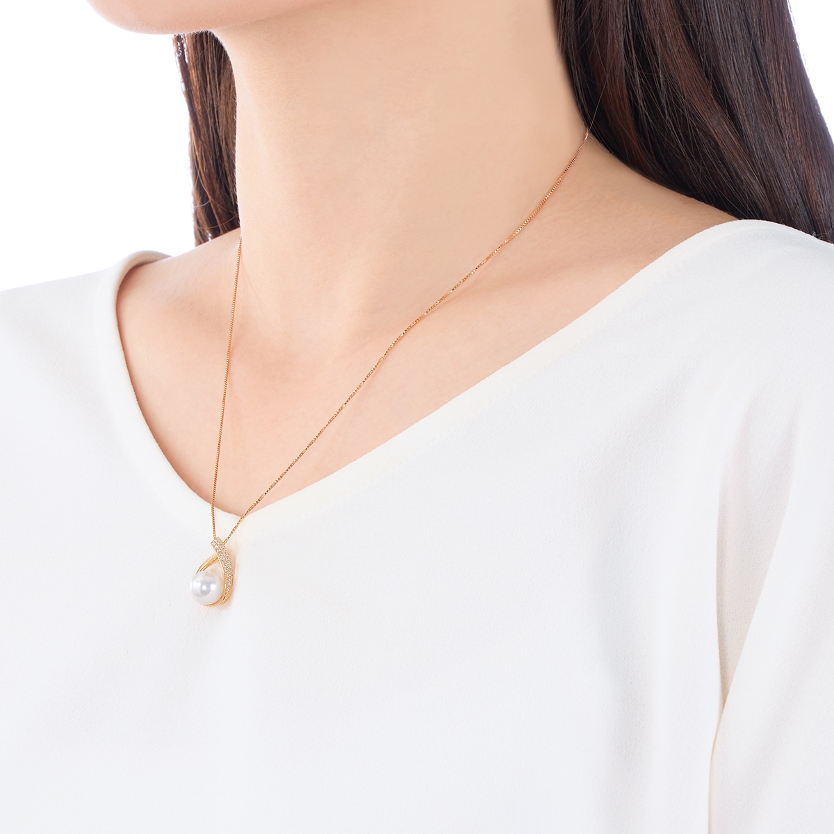 K18�C�G���[�S�[���h�A�R���^��l�b�N���X�i8.5mm�j